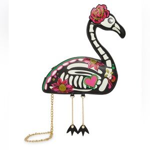 Women's Glow in The Dark Flamingo Skeleton
Crossbody Bag